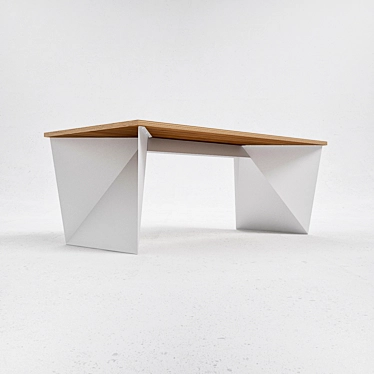 Stylish Q6 Table: Durable Design 3D model image 1 