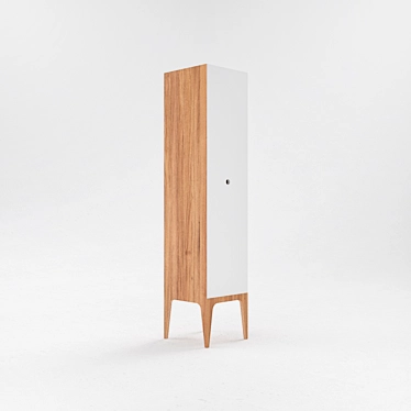 S7 Modern Oak Wardrobe 3D model image 1 