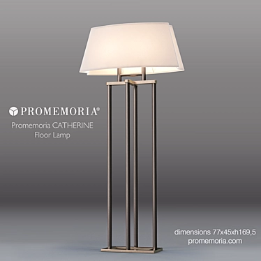 Elegant Touch Floor Lamp 3D model image 1 