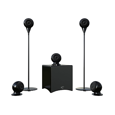 Cabasse Eole 3: 5.1 Surround Sound Set 3D model image 1 