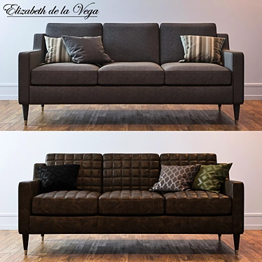 Stylish Garuda Sofa: Perfect Combination of Comfort and Elegance 3D model image 1 