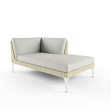 Elegant Lounge Chair 3D model image 1 