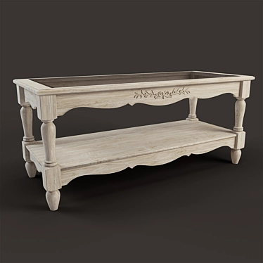 Rustic Love Coffee Table 3D model image 1 