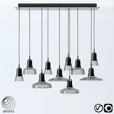 Elegant Shadows Pendant Lights 3D model image 1 