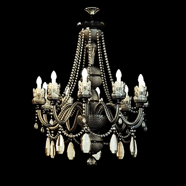 Elegant 10-Light Faustig Chandelier 3D model image 1 