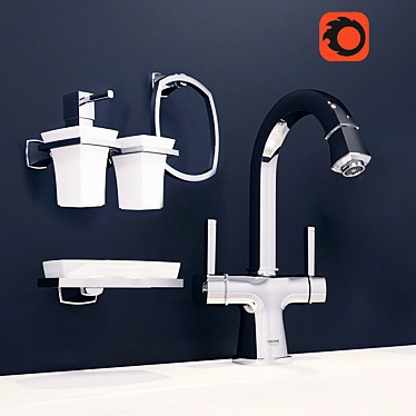 Grohe Grandera Basin Mixer L-Size and accessories