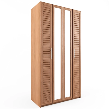 Modern 4-Door Wardrobe SW-400 3D model image 1 