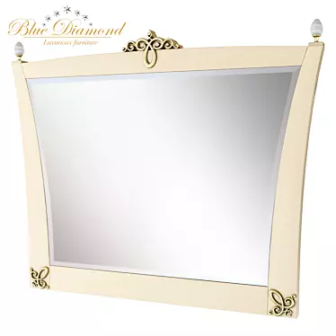 Lanpas Blue Diamond 1520E Deluxe Glam Mirror 3D model image 1 