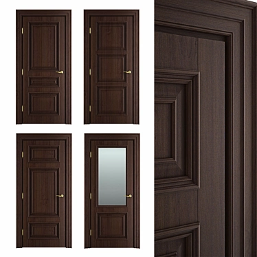 Decadent Elegance: CHOCOLATE Door 3D model image 1 