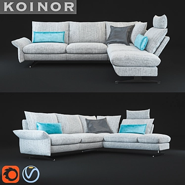  Modern Lounge Sofa Lungo by KOINOR 3D model image 1 