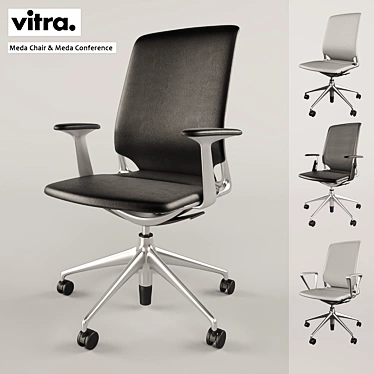 Sleek Meda Conference Seating 3D model image 1 