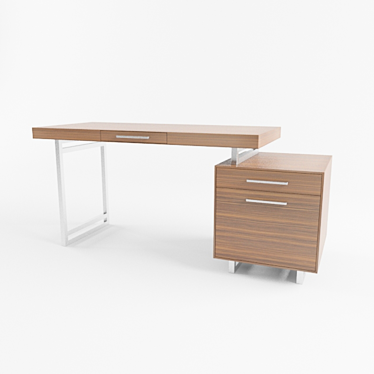 Sleek Mosaic: Modern Table 3D model image 1 