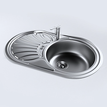 Stylish Kitchen Sink - CG 1 3D model image 1 