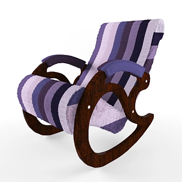 Ergonomic Rocking Chair 3D model image 1 