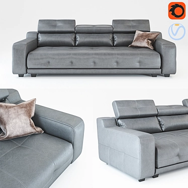 Luxury Elvis Sofa by Cinno Cillini 3D model image 1 