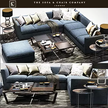 Eckard Corner Sofa: Luxurious Comfort 3D model image 1 