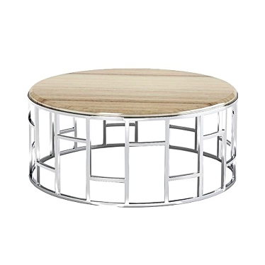 Exclusive Steel Coffee Table 3D model image 1 