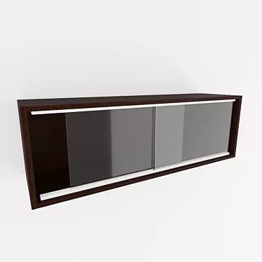 Vintage Soviet Style Hanging Shelf 3D model image 1 