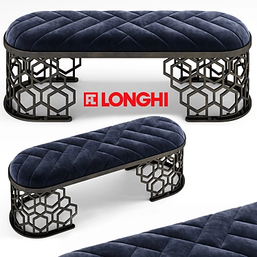 Elegant Amanda Bench by Longhi 3D model image 1 