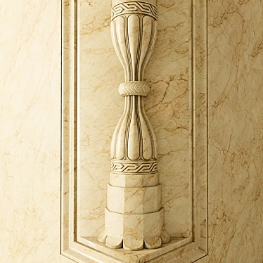 Ottoman-inspired Column Kum Saatleri 3D model image 1 