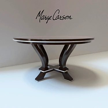 Elegant Marge Carson Dining Table 3D model image 1 