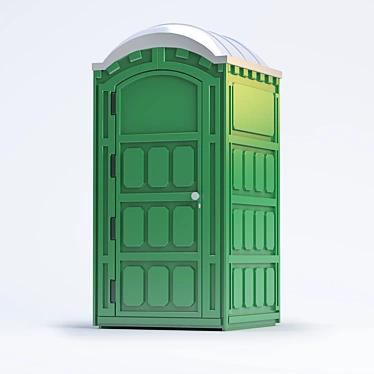 Sleek Streetline Plastic Toilet 3D model image 1 