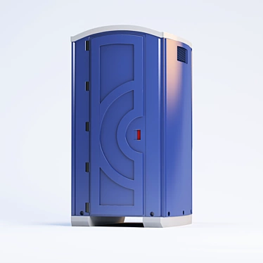 Modern Plastic Toilet Cubicle 3D model image 1 