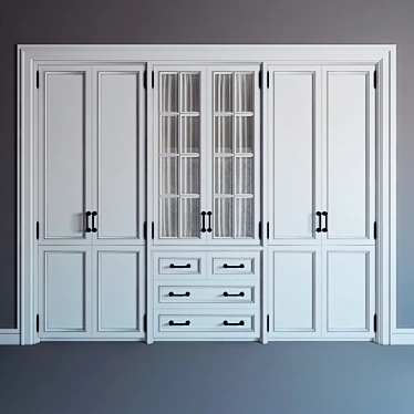 Custom-Built Wardrobe: 2600mm x 3200mm x 600mm 3D model image 1 