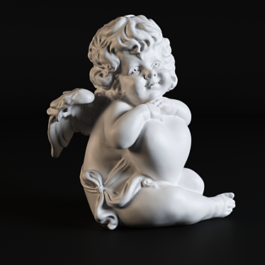 Charming Angel Figurine 3D model image 1 