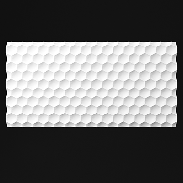 Honeycomb Geometry 3D Panel 3D model image 1 