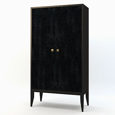 Sleek Arteriors Elle Cabinet 3D model image 1 