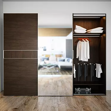 Mebelux Fiorente Wardrobe: 300-60-240 3D model image 1 