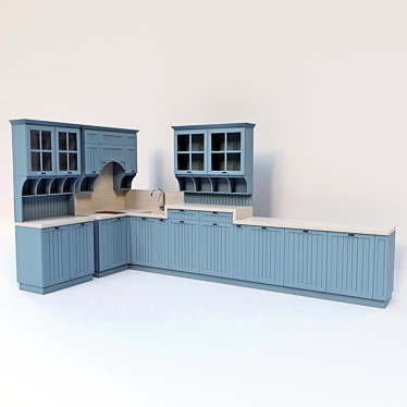 Modern Wooden Kitchen: Beyond Expectations 3D model image 1 
