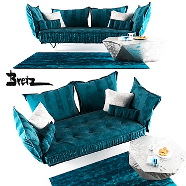 Modern Comfort: Bretz Ohlinda Sofa 3D model image 1 