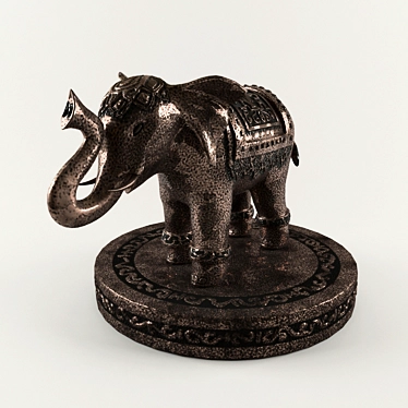 A bronze statuette of the Indian elephant - Bronze statue of an Indian elephant