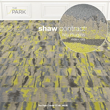 Shaw Park Create Carpet Tiles: Texture-Rich Collection 3D model image 1 