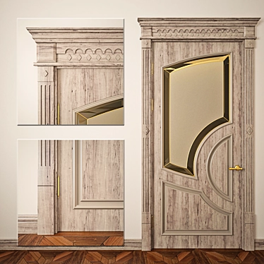 Classic Elegance Door 3D model image 1 