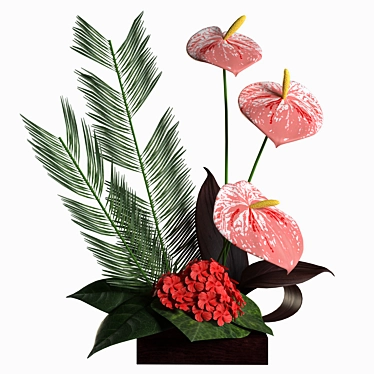 Anthurium - Realistic 3D Plant 3D model image 1 