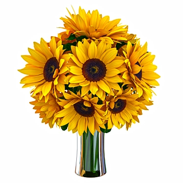 Sunflower 3D Model Max V-Ray 3D model image 1 