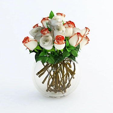 Elegant Roses 3D Model 3D model image 1 