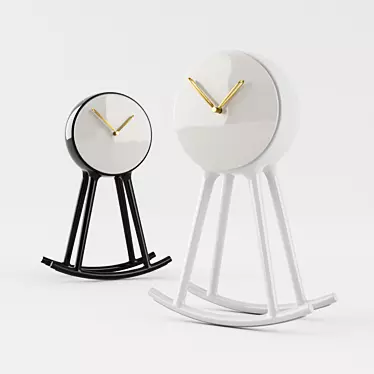 Elegant Infinity Clock by Nika Zupanc 3D model image 1 