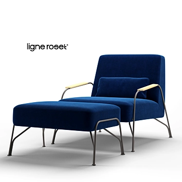 Sleek and Sophisticated: Ligne Roset Humphrey Armchair 3D model image 1 