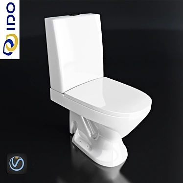 IDO Seven D Toilet: Modern and Stylish 3D model image 1 