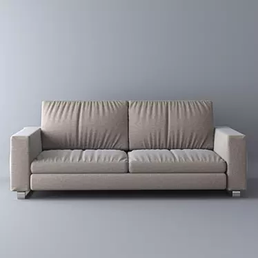 Sleek Modern Sofa - Stylish & Comfortable 3D model image 1 