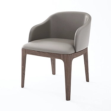 Eco Leather Wooster Armchair 3D model image 1 