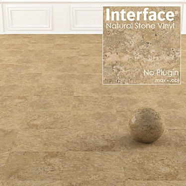 Natural Stone Vinyl Tile Collection 3D model image 1 