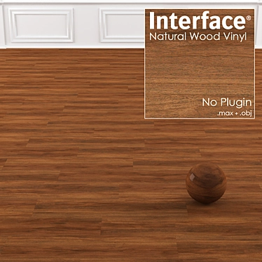 Natural Wood Vinyl Tile Collection 3D model image 1 