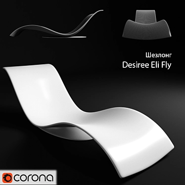 Elegant Italian Chaise Longue 3D model image 1 