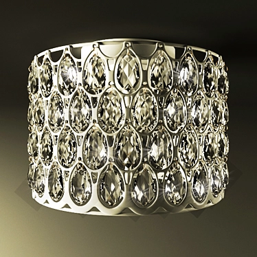 Sleek Ruby Flushmount Lighting Fixture 3D model image 1 