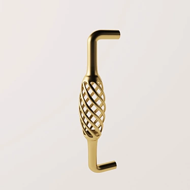 Bronze Door Handle 3D model image 1 